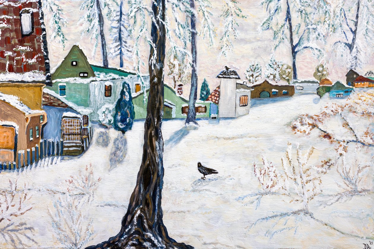 克雷斯顿雪，2024 年（丙烯酸画布） 作者 黛博拉·伊芙·阿拉斯特拉
