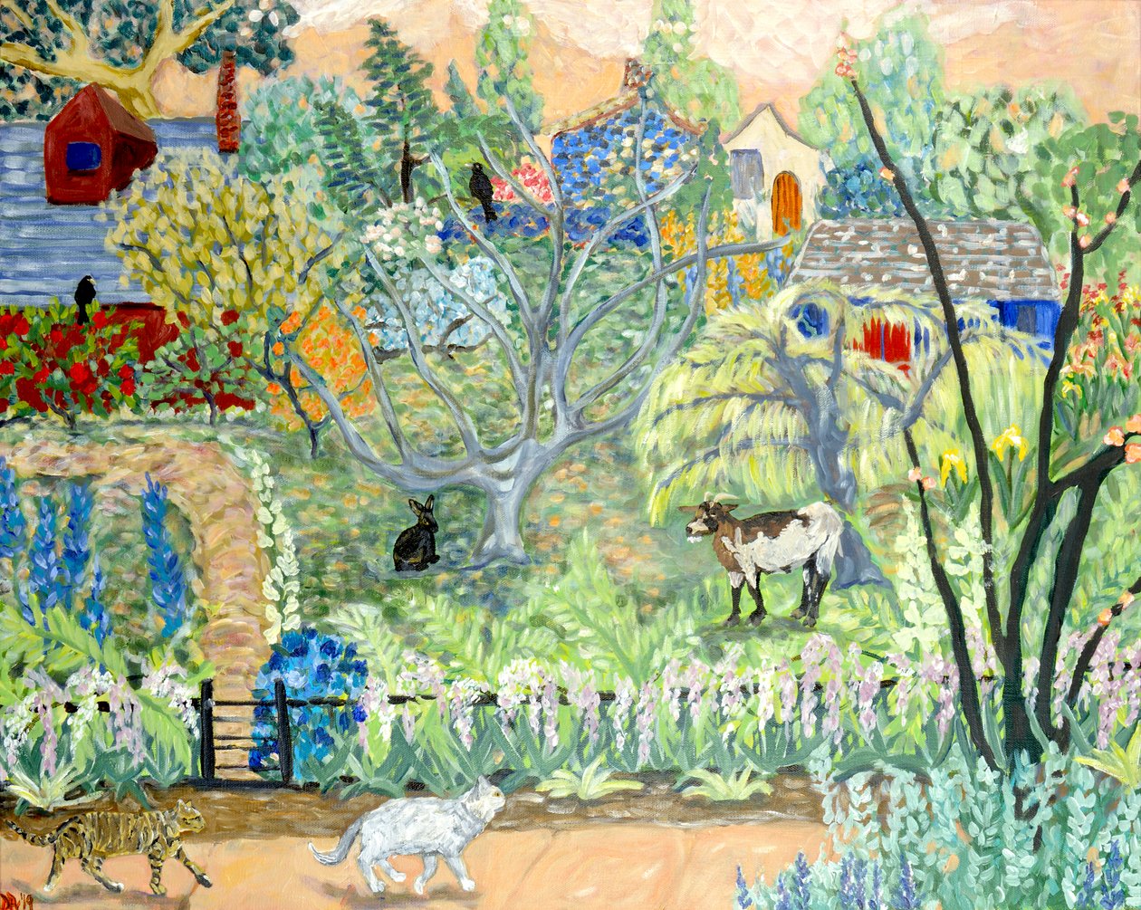 梦之屋》，2019 布面丙烯 作者 黛博拉·伊芙·阿拉斯特拉