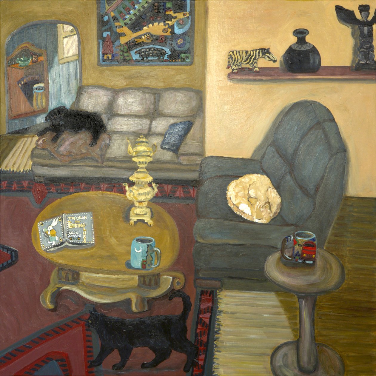 原始房屋，2019（丙烯酸画布） 作者 黛博拉·伊芙·阿拉斯特拉