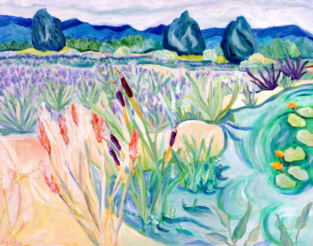 秀美风景》，2015 年（丙烯酸画布） 作者 黛博拉·伊芙·阿拉斯特拉