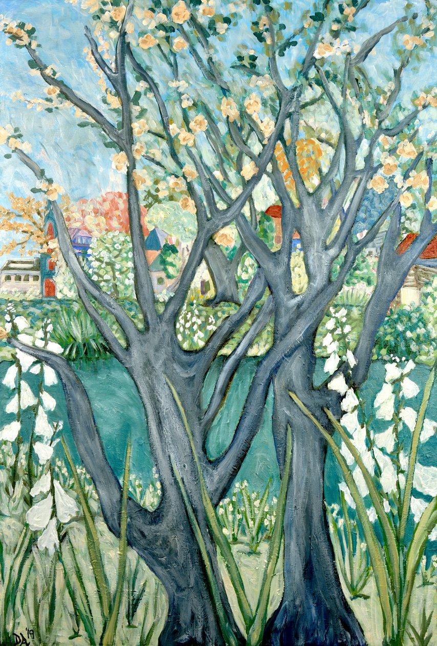 春树，2012 年（丙烯酸画布） 作者 黛博拉·伊芙·阿拉斯特拉