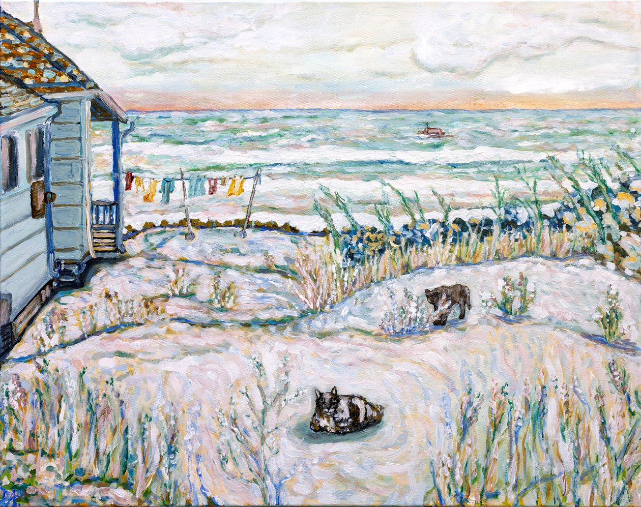 狂野海岸，2024 年（丙烯酸画布） 作者 黛博拉·伊芙·阿拉斯特拉
