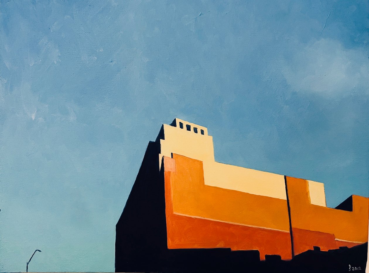 海军船坞，2012 年（布面油画） 作者 黛博拉·史蒂文森