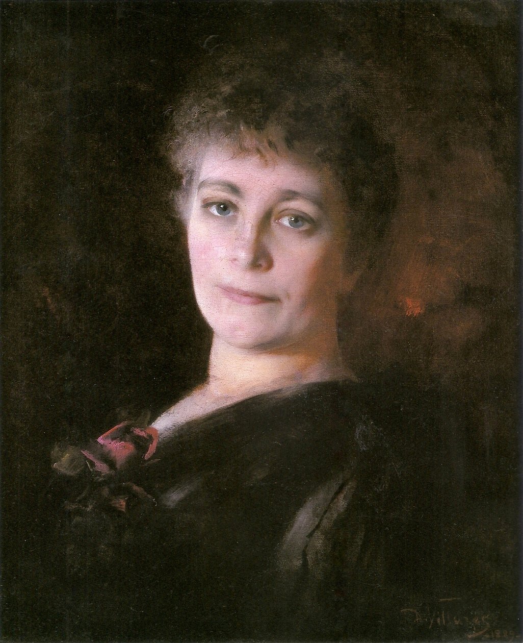 艺术家Escobar夫人的肖像 作者 迪奥·比利亚雷斯（Decio Villares）