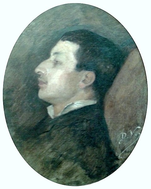 画家Rodolfo Amoedo的画像 作者 迪奥·比利亚雷斯（Decio Villares）