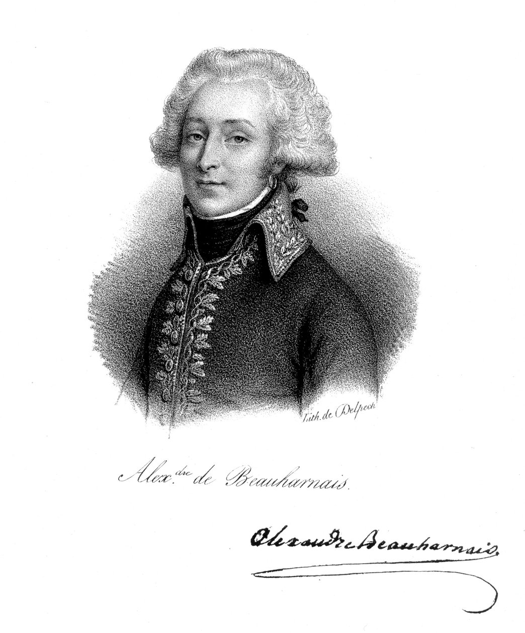亚历山大（Alexandre），维哈特·德·波哈奈（Vicomte de Beauharnais）1760-1794，法国士兵 作者 德尔佩奇