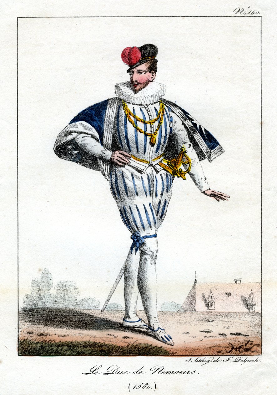 雅克·德·萨瓦（Jacques de Savoie），内穆尔第二公爵，1580年，出版时间：1795-1825年。 作者 德尔佩奇
