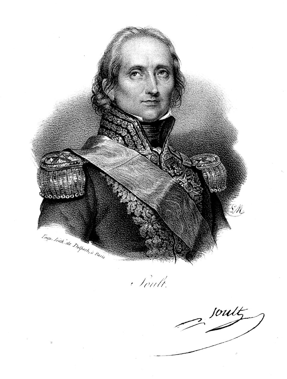 Nicolas Jean de Dieu Soult，法国士兵和政治家，c1830年 作者 德尔佩奇