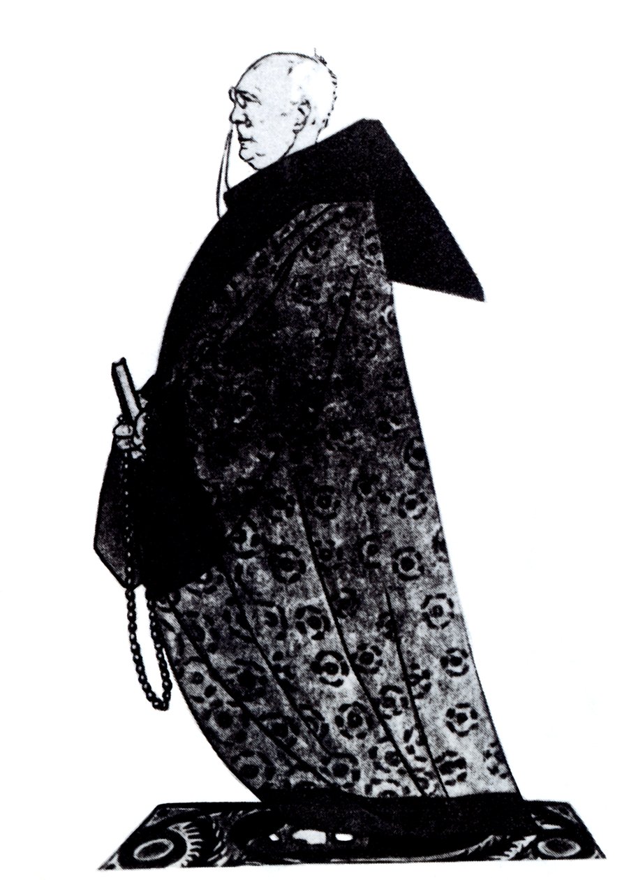 Fyodor Sologub 18631927为Magazin Satirikon绘制，1913年 作者 德尼