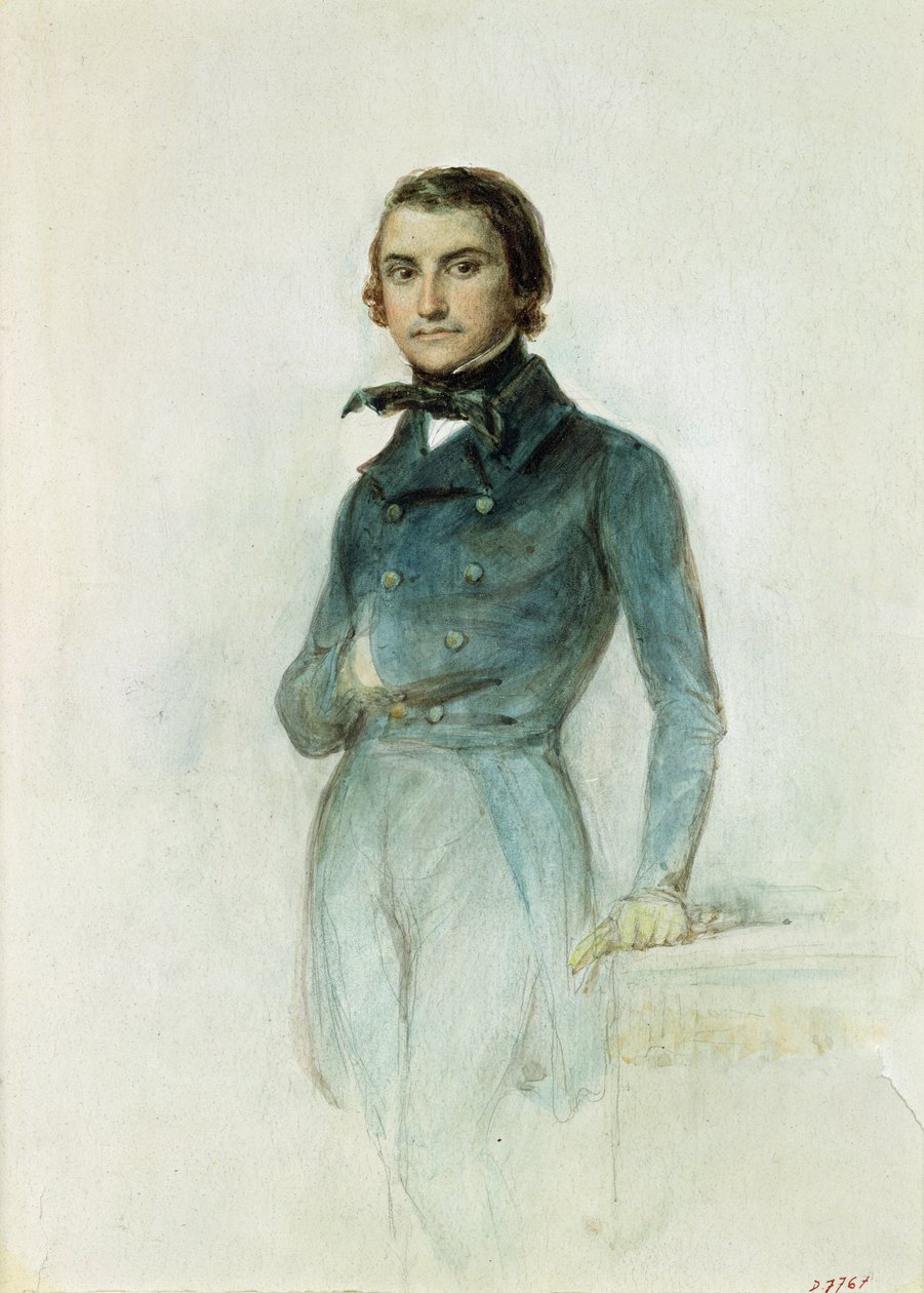 Jean Joseph Louis Blanc（1811-82）1835年（纸上粉彩） 作者 丹尼斯·奥古斯特·玛丽·拉夫特