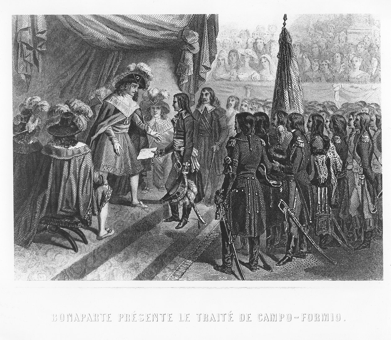 Napoleon Bonaparte提出Campo Formio条约 作者 丹尼斯·奥古斯特·玛丽·拉夫特