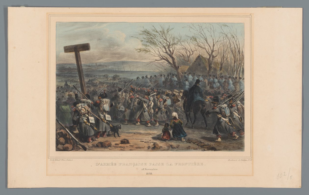 Franse leger rukt op, 1832 年
L