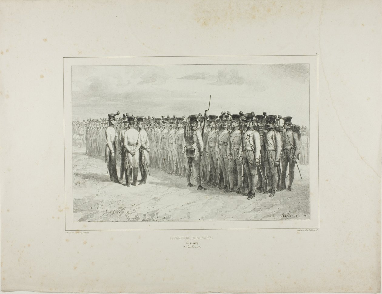 匈牙利步兵团，普雷斯堡，1837 年 7 月 2 日 作者 丹尼斯·奥古斯特·玛丽·拉夫特