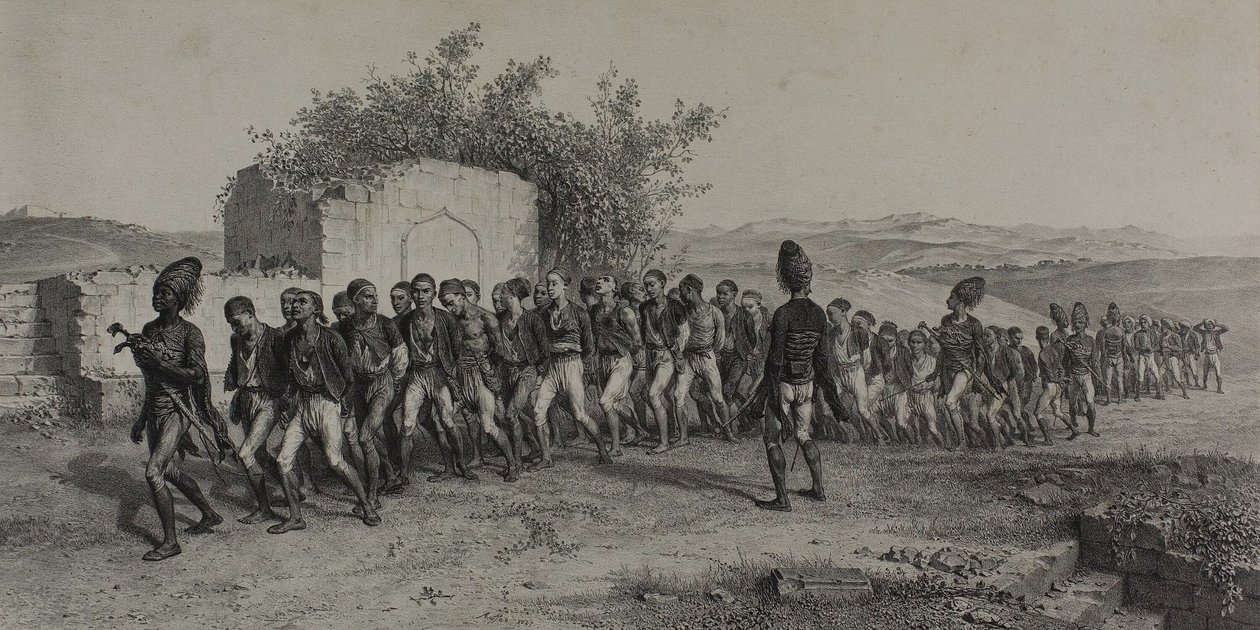 1837 年 11 月 10 日，土耳其新兵在士麦那附近招募 作者 丹尼斯·奥古斯特·玛丽·拉夫特
