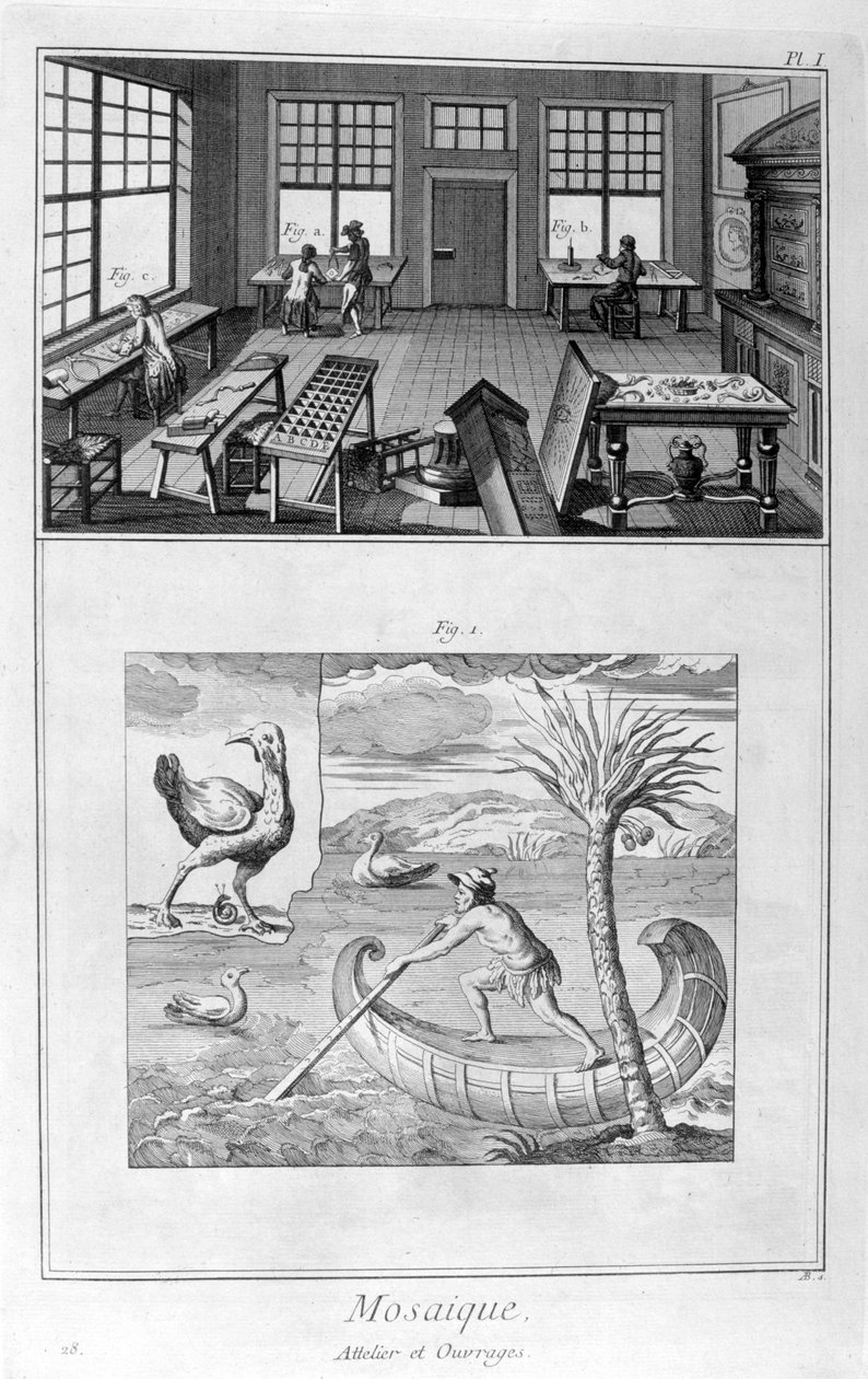 马赛克制造商，1751-1777年 作者 丹尼斯·狄德罗
