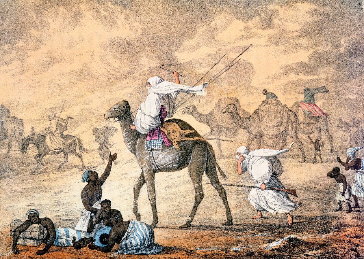 沙漠上的沙风》，1821年 作者 丹尼斯·戴顿