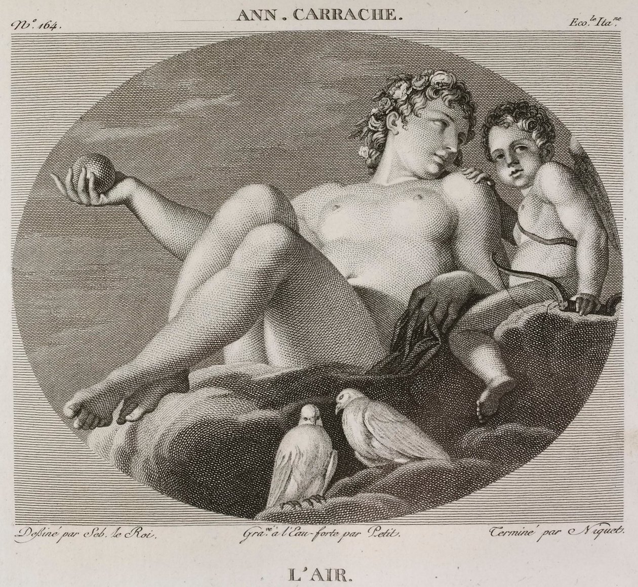 Denis-Sébastien Leroy、Petit 和 Niquet - 《空气》，取材于 Annibale Carrache - 1802-1815 年 作者 丹尼斯·塞巴斯蒂安·勒罗伊
