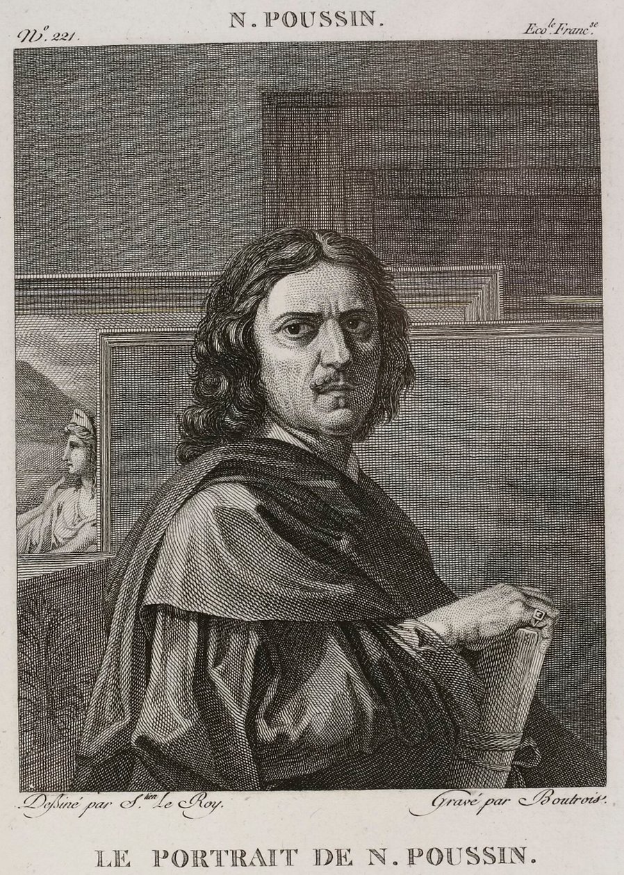 Denis-Sébastien Leroy et Boutrois - 尼古拉斯-普桑肖像，取材于尼古拉斯-普桑 - 1802-1815 年 作者 丹尼斯·塞巴斯蒂安·勒罗伊
