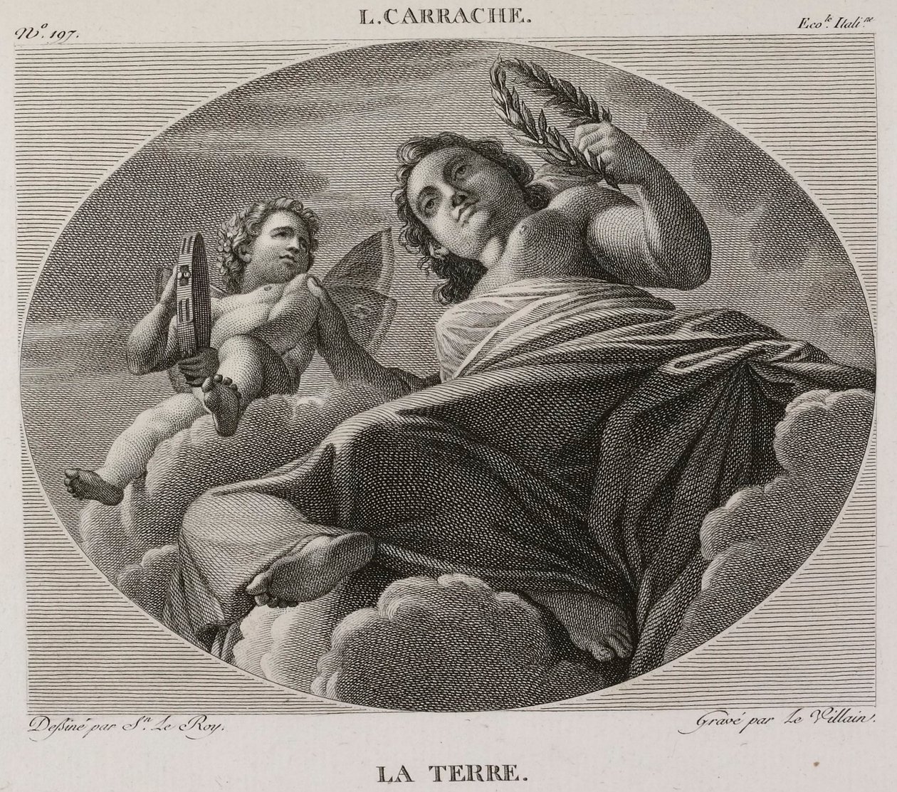 Denis-Sébastien Leroy et Le Villain - 《大地》，取材于卢多维科-卡拉奇（Ludovico Carracci），1802-1815 年 作者 丹尼斯·塞巴斯蒂安·勒罗伊