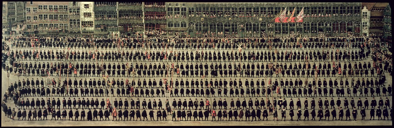 1615年布鲁塞尔的Ommeganck：行会游行，1616年（另见187568,187569） 作者 丹尼斯·范·阿尔斯洛特