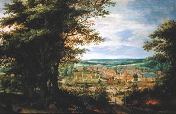 1609年，Soignes森林中的Abbaye de La Cambre 作者 丹尼斯·范·阿尔斯洛特