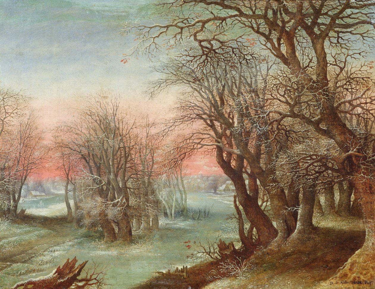 冬季景观，1610年 作者 丹尼斯·范·阿尔斯洛特