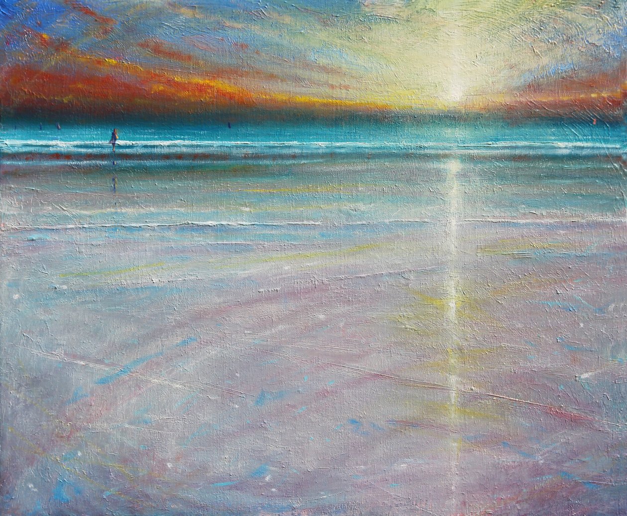 寂静的夜晚，2020（布面油画） 作者 德里克·哈尔