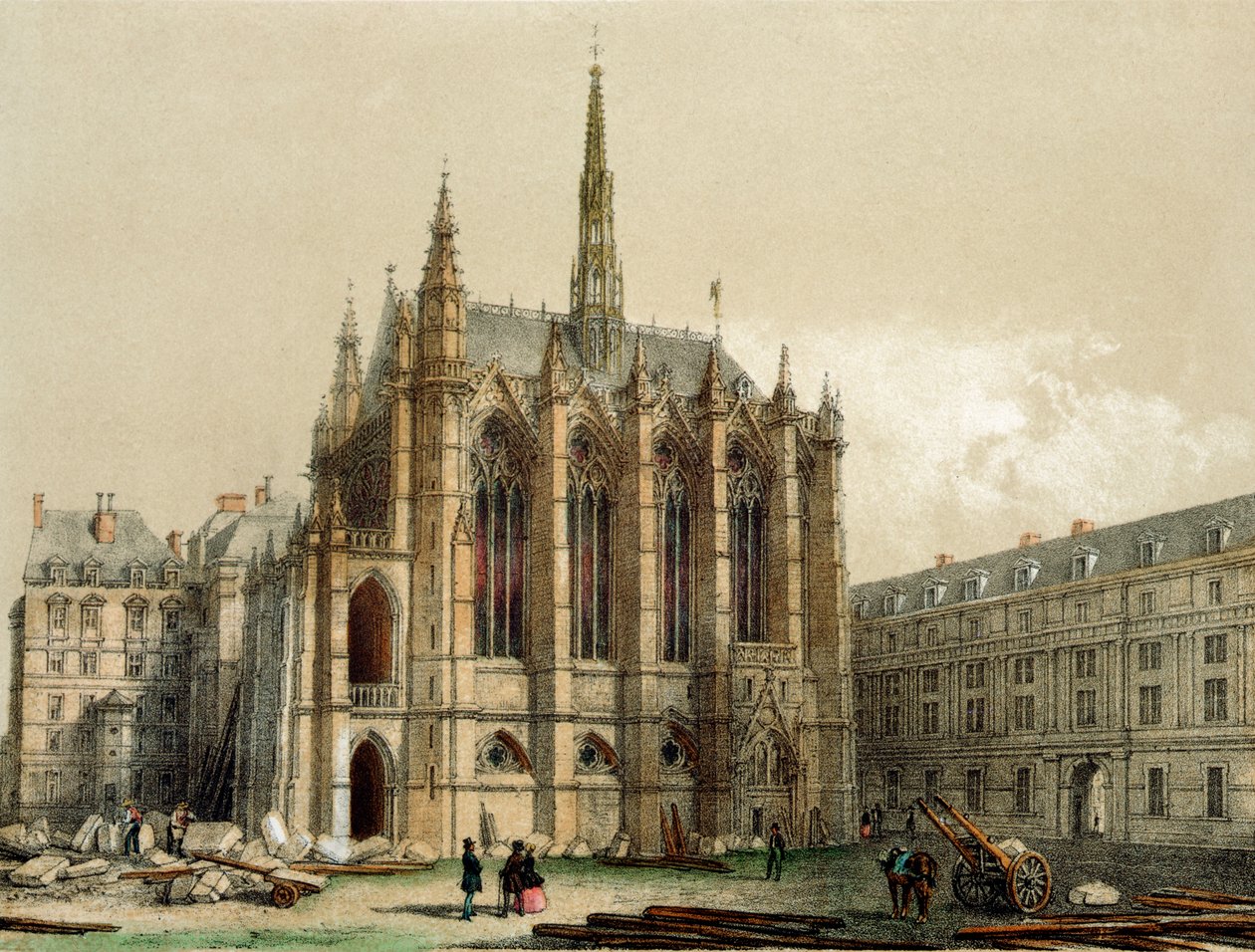 巴黎的Sainte Chapelle 作者 德罗伊