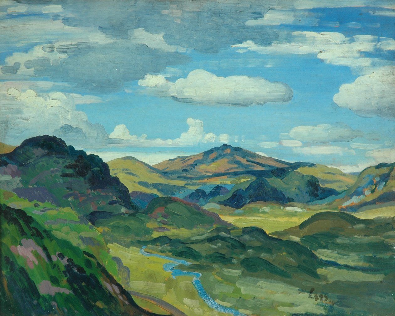 风景，c.1919 作者 德文特·李斯