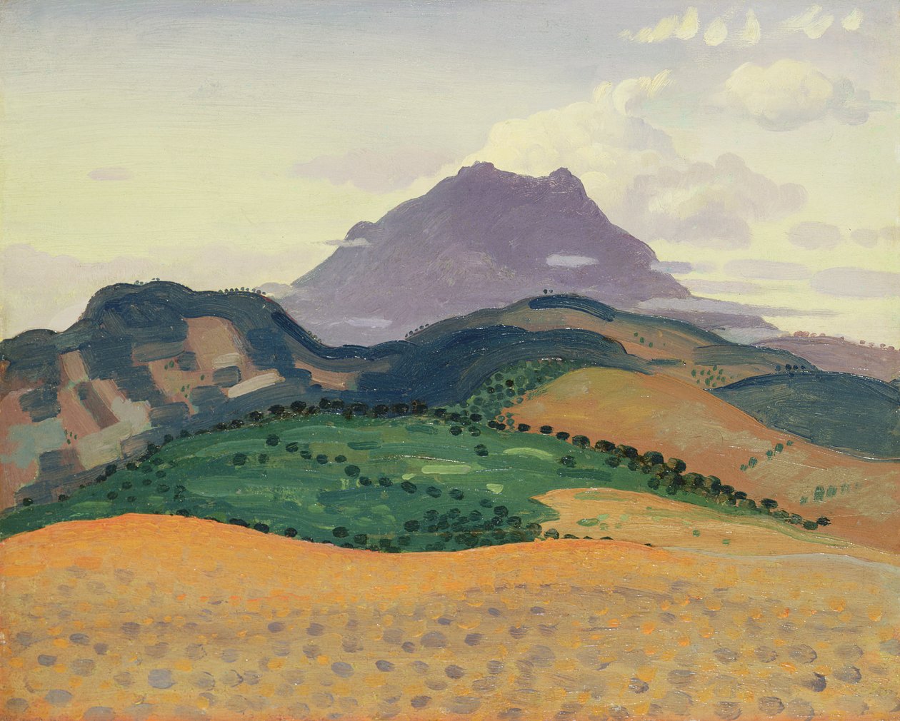 在比利牛斯山脉游览Madeloc，c.1913 作者 德文特·李斯