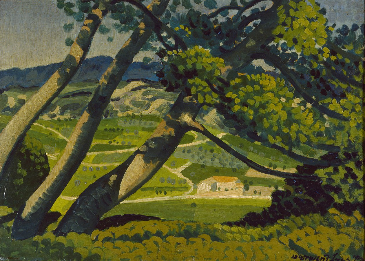 树木，普罗旺斯，1912年 作者 德文特·李斯