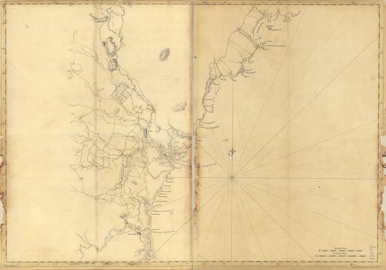 (新英格兰海岸，从伊丽莎白角到纽伯里港）。LOC 77693969 作者 Joseph FW Des Barres