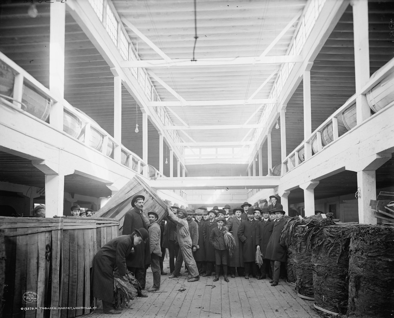 烟草市场，路易斯维尔，肯塔基州，1906年 作者 底特律出版公司
