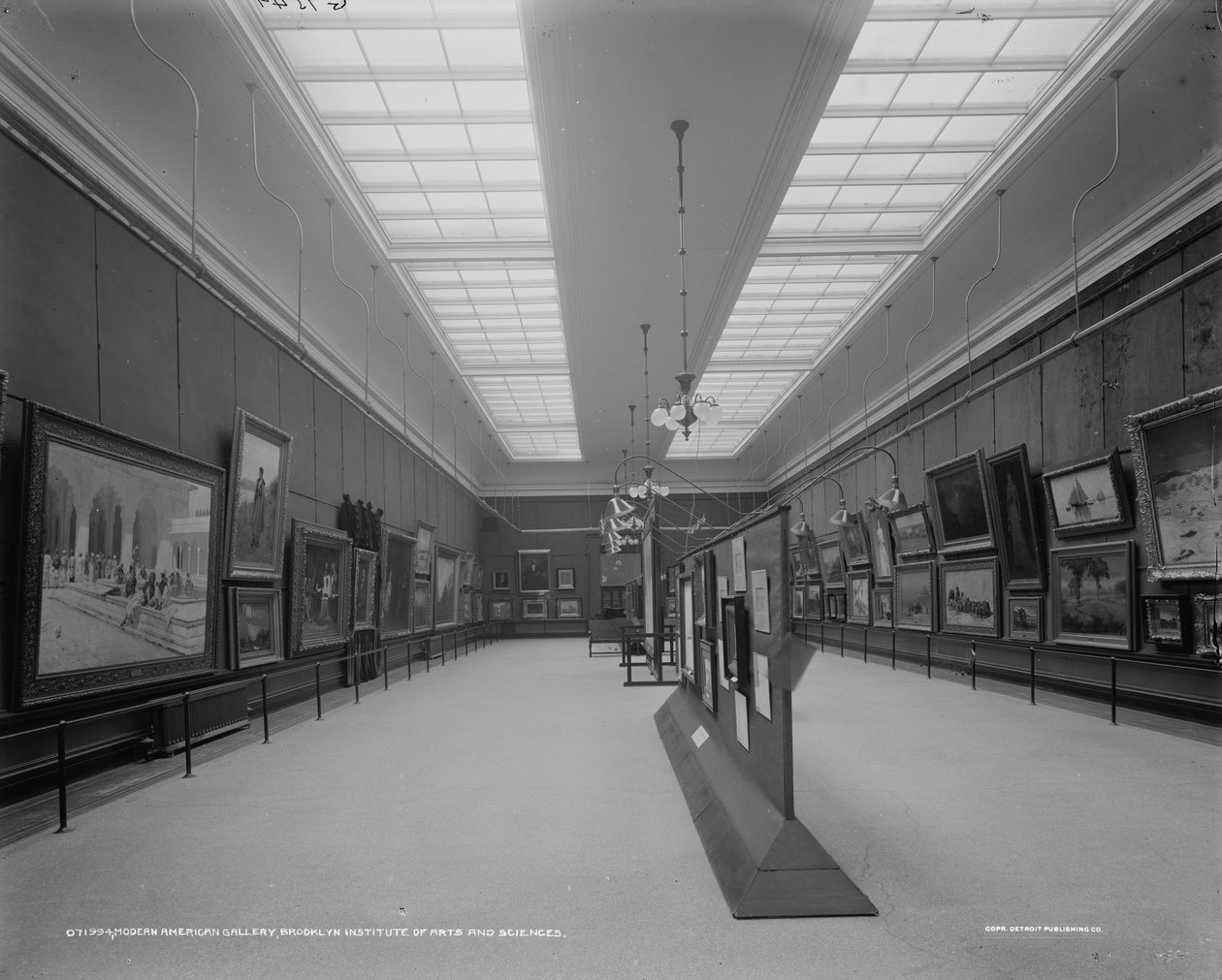 现代美国画廊，布鲁克林艺术与科学学院，c.1905-15 作者 底特律出版公司