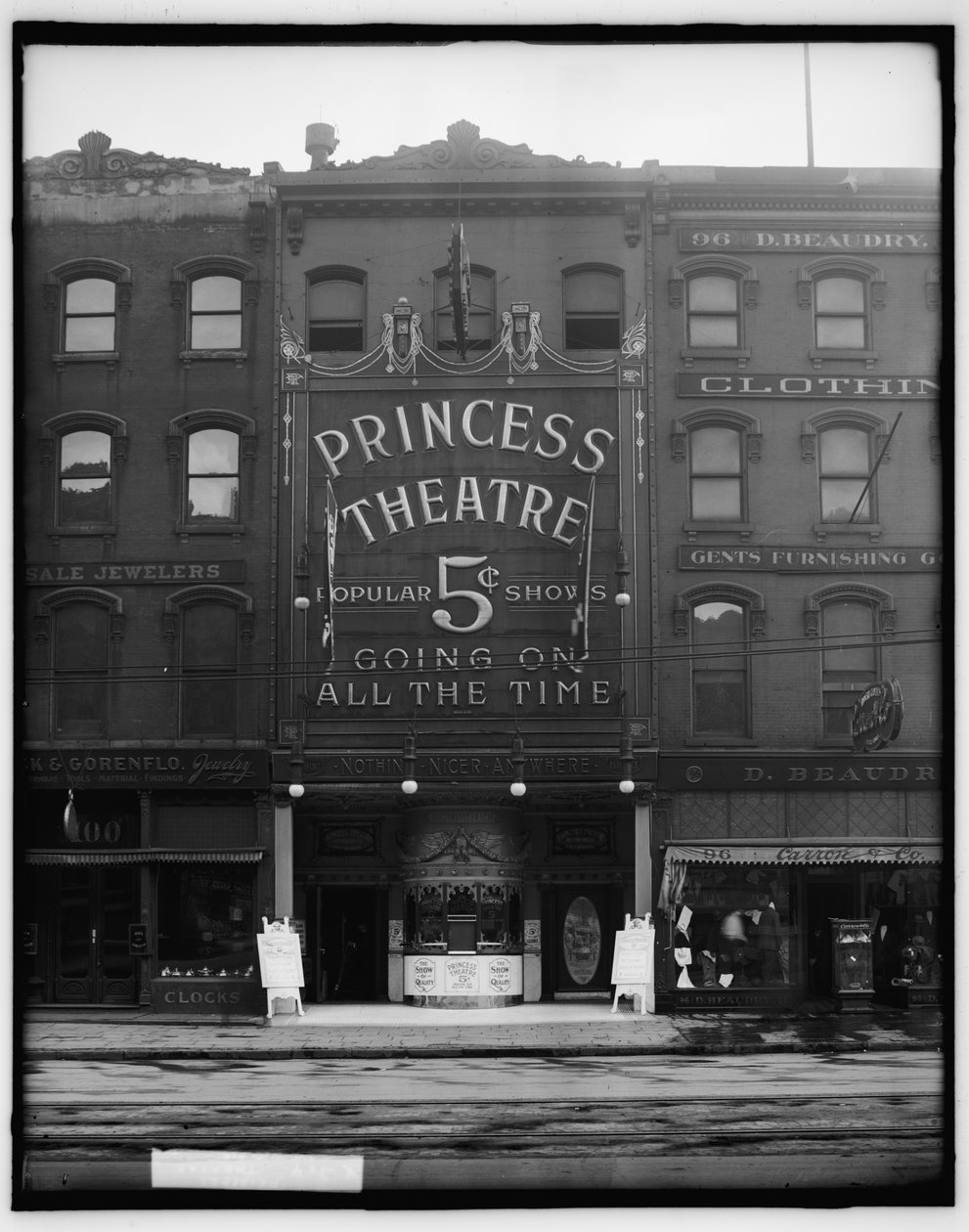 Princess Theatre, Detroit, c.1900 (b/w photo) 作者 底特律摄影公司