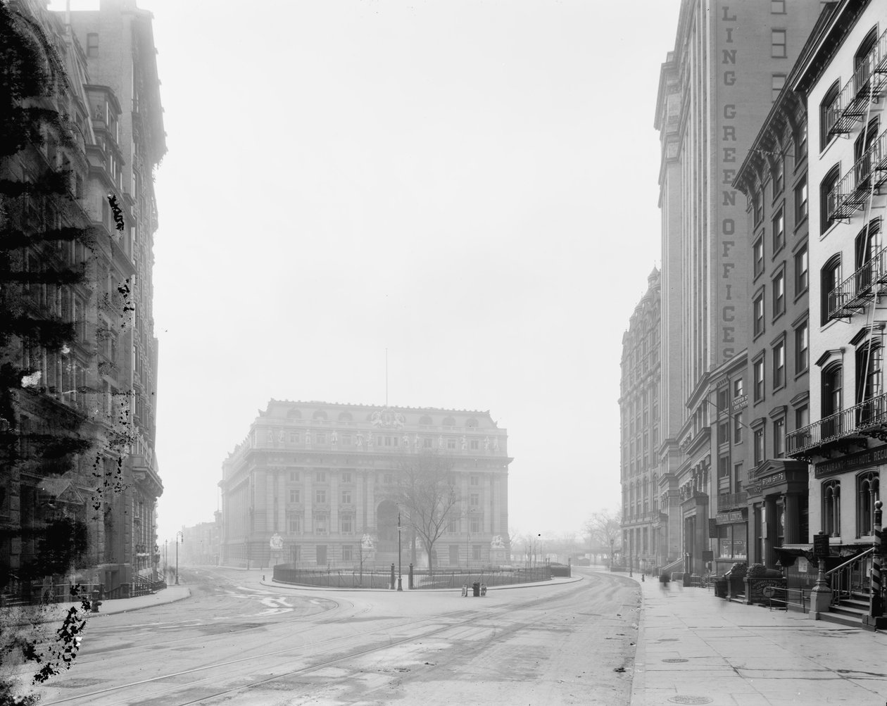 Custom House and Bowling Green，New York，NY，c.1907-10 作者 底特律出版公司