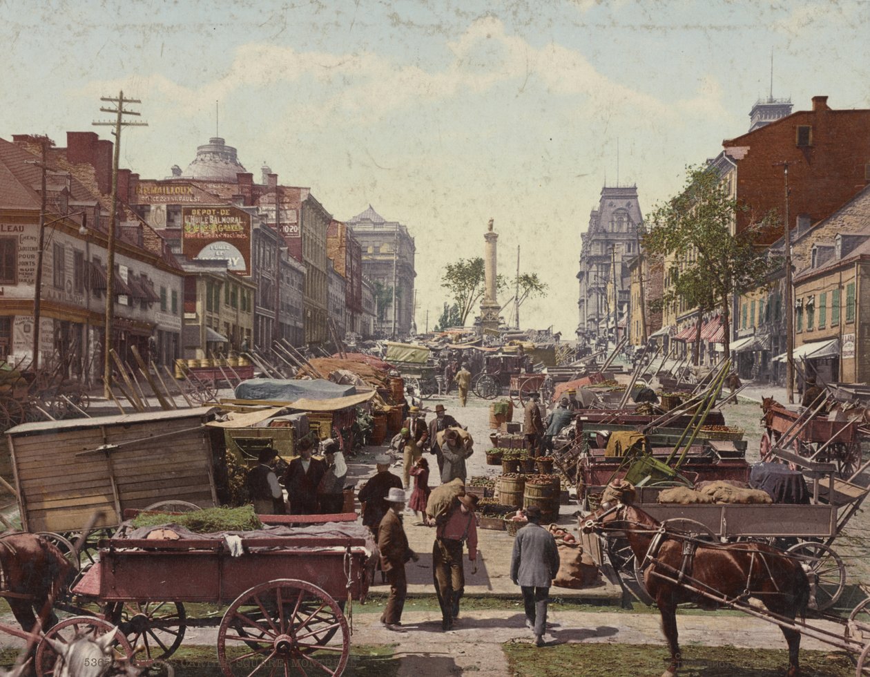 雅克·卡蒂埃广场（Jacques Cartier Square），蒙特利尔，1901年 作者 底特律出版公司