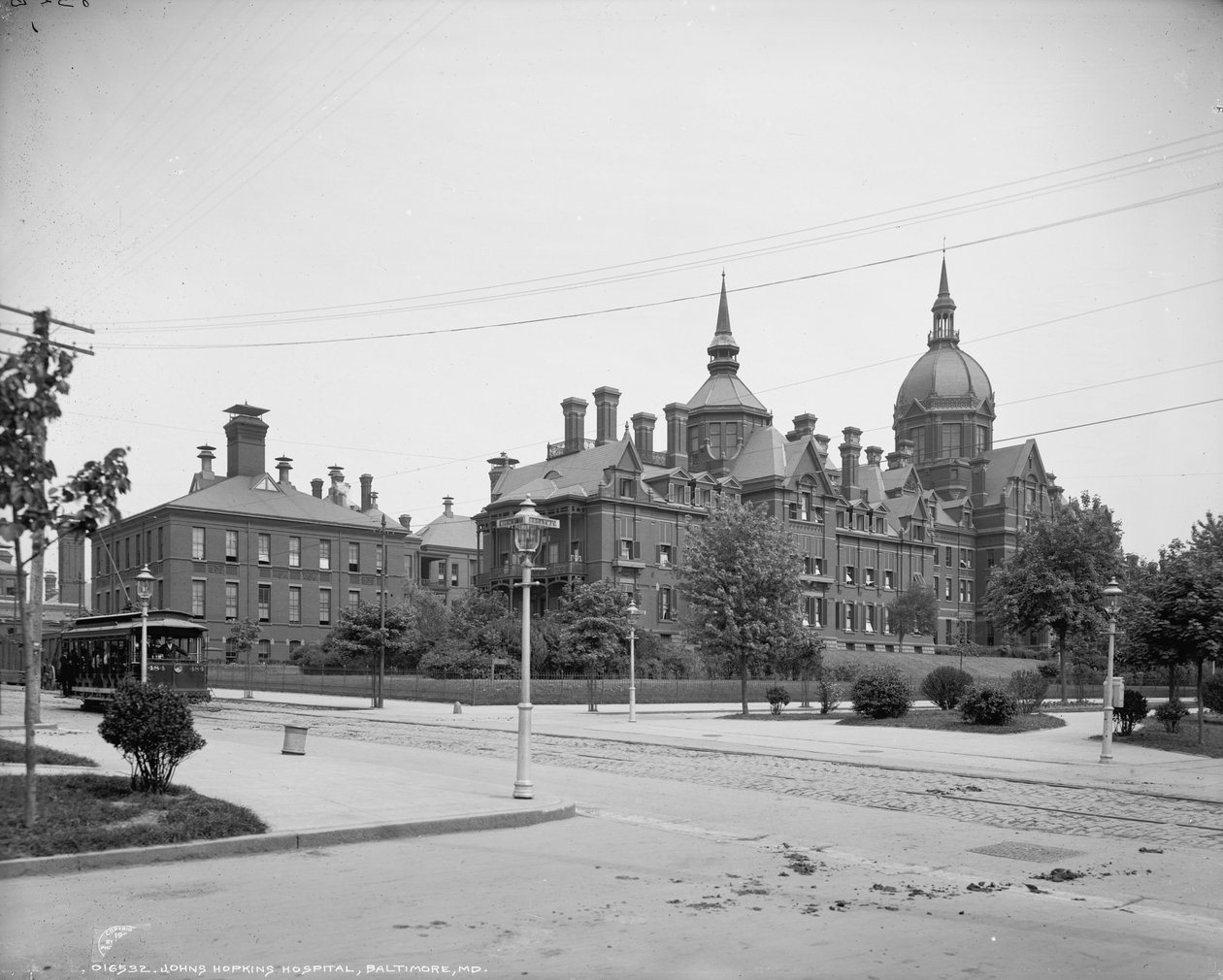 约翰霍普金斯医院，马里兰州巴尔的摩，c.1903 作者 底特律出版公司