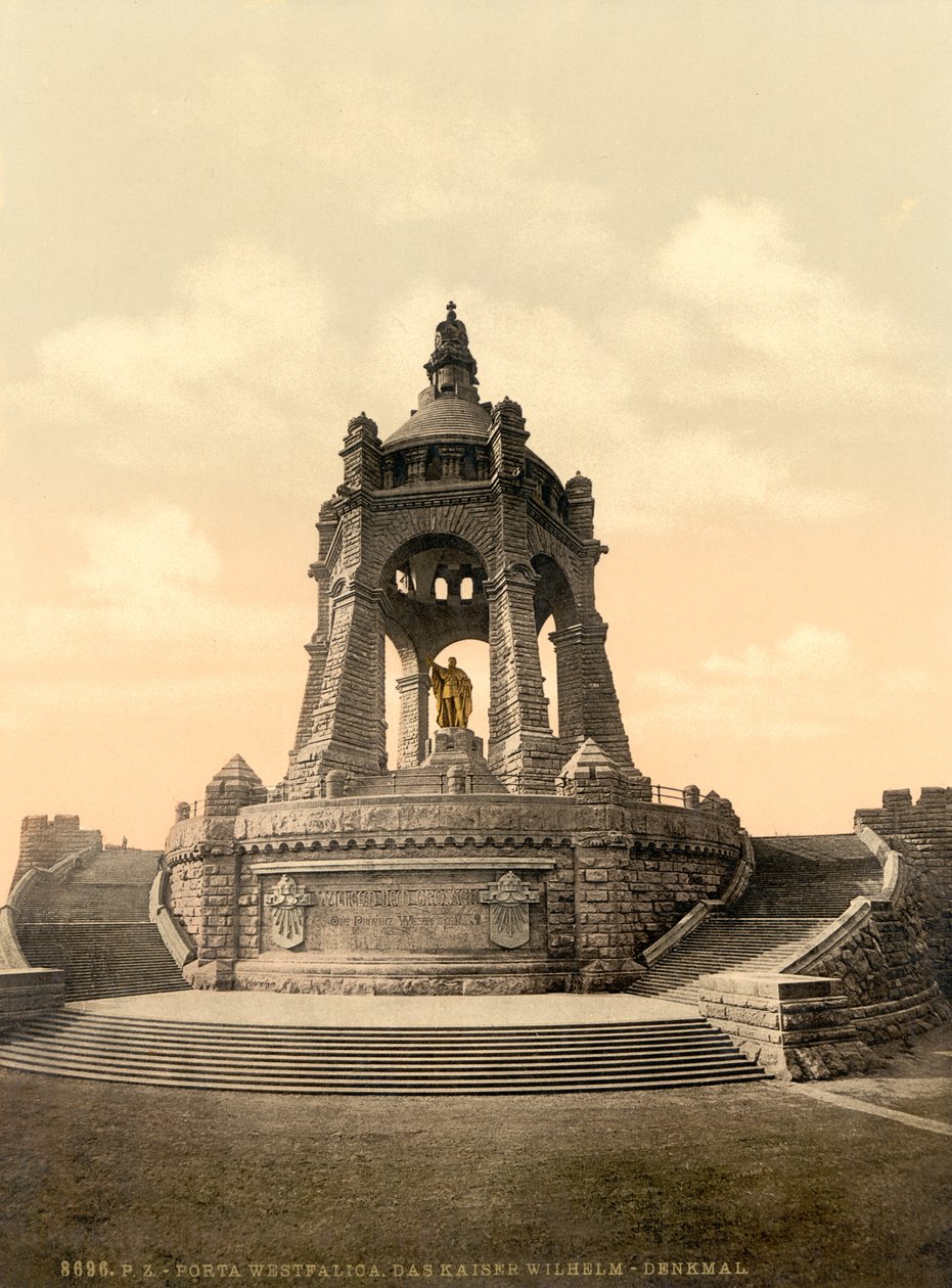 威廉皇帝纪念碑（Kaiser Wilhelm Monument），德国威斯特伐利亚，约1900年 作者 底特律出版公司
