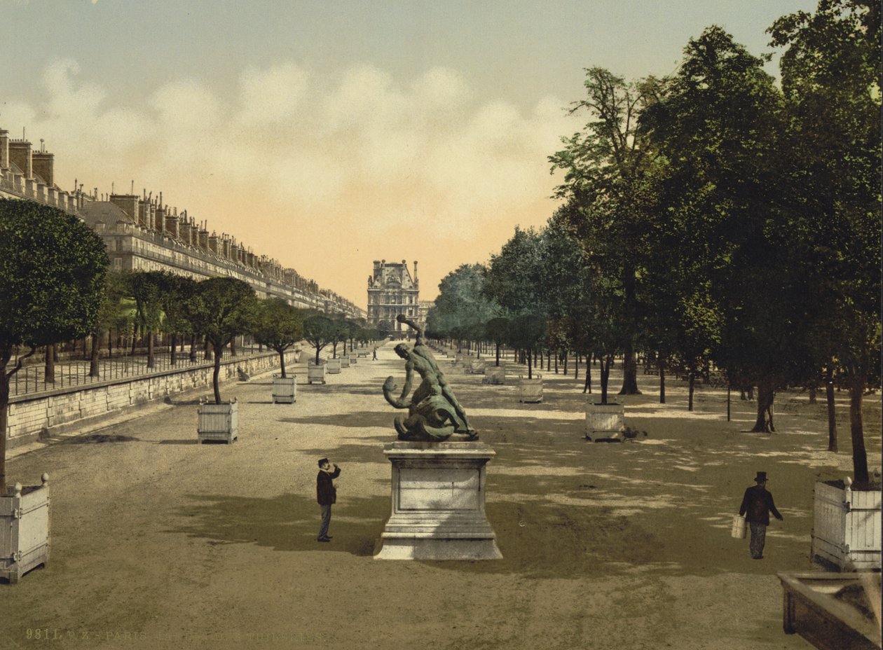 杜乐丽花园，巴黎，1890-1900（photochrom） 作者 底特律出版公司