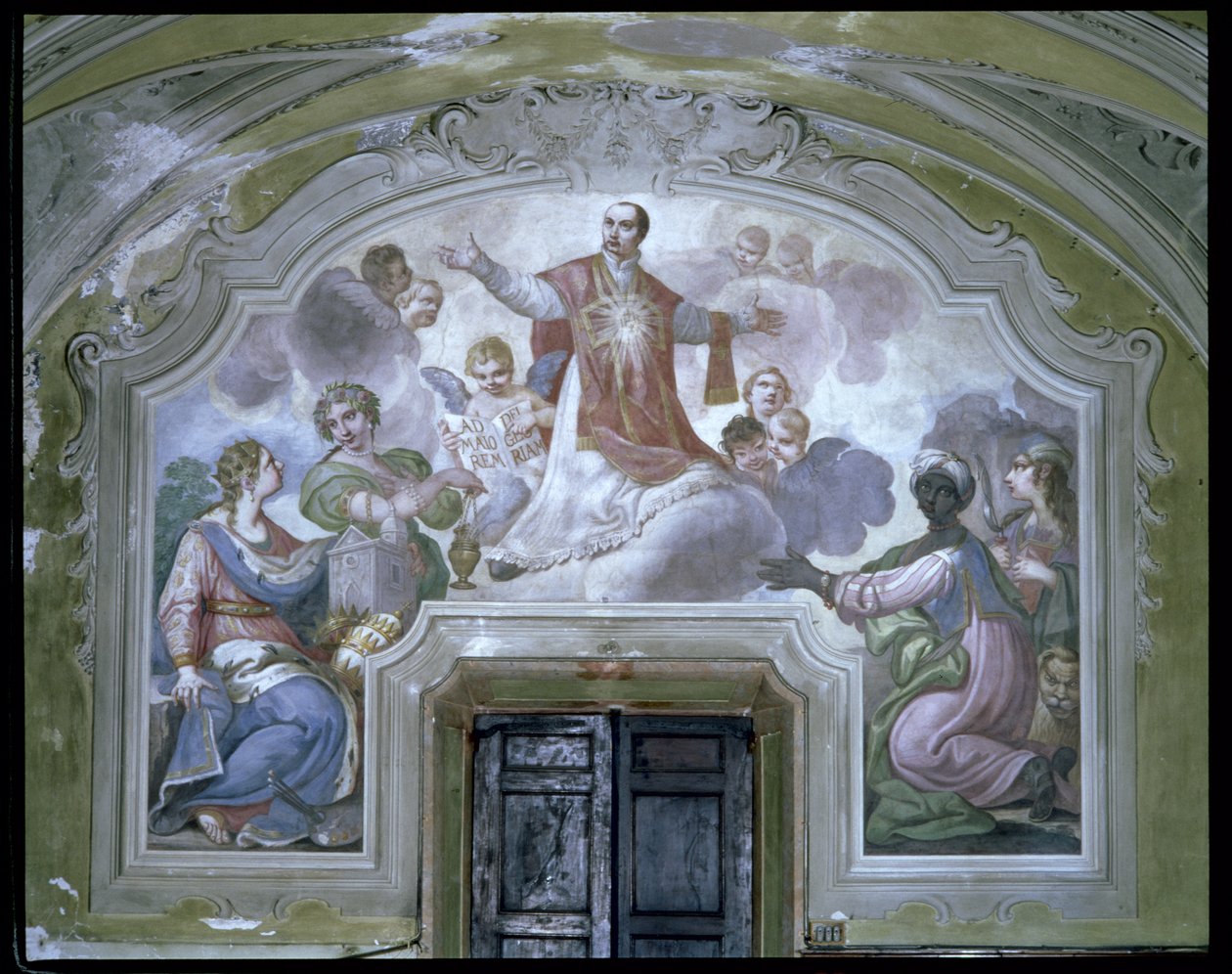 The Apotheosis of St. Ignatius of Loyola (c.1491-1556) from the Refectory 作者 Diacinto Fabbroni
