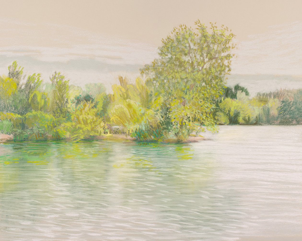 银河》，2017 年（纸上粉彩画） 作者 戴安娜·扬斯