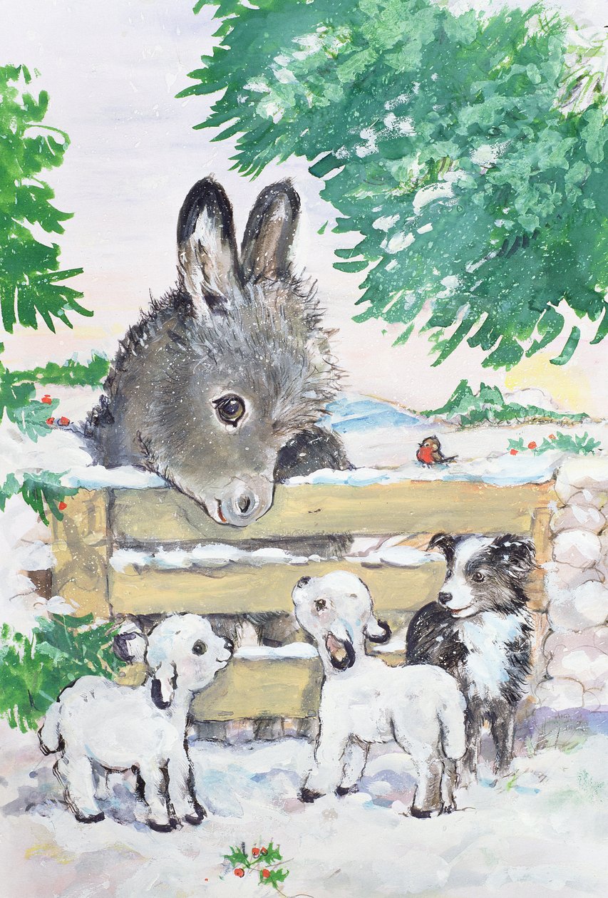 Farmyard Friends，1996（wc） 作者 黛安·马蒂斯