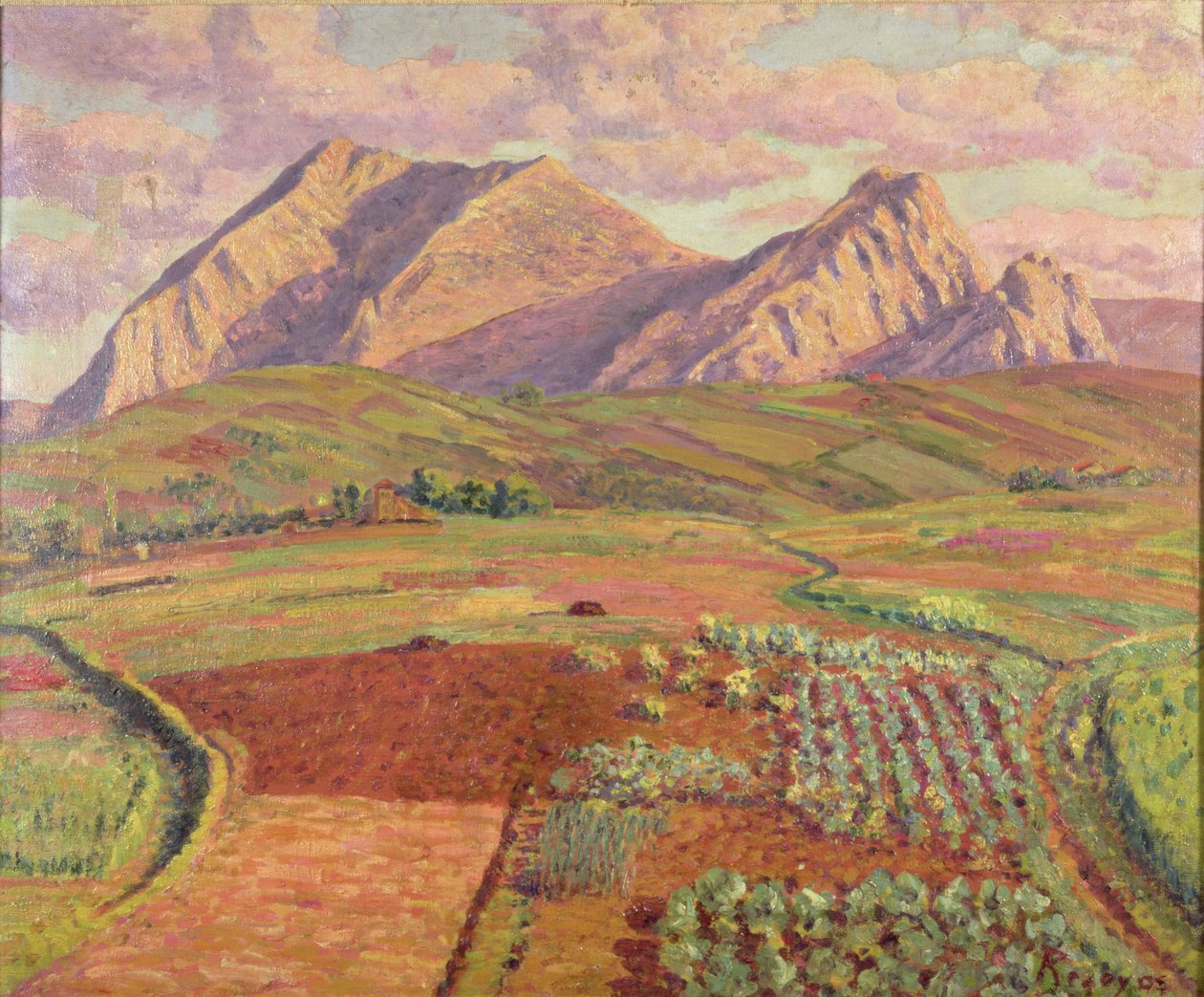 风景（布面油画） 作者 Diario或Dario de Regoyos y Valdes