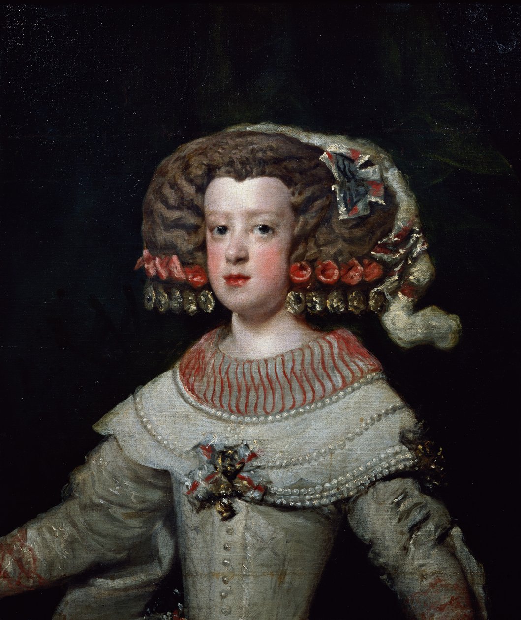 Infanta Maria Teresa（1638-83）未来法国女王玛丽 - 特蕾西的肖像 作者 迭戈委拉斯开兹
