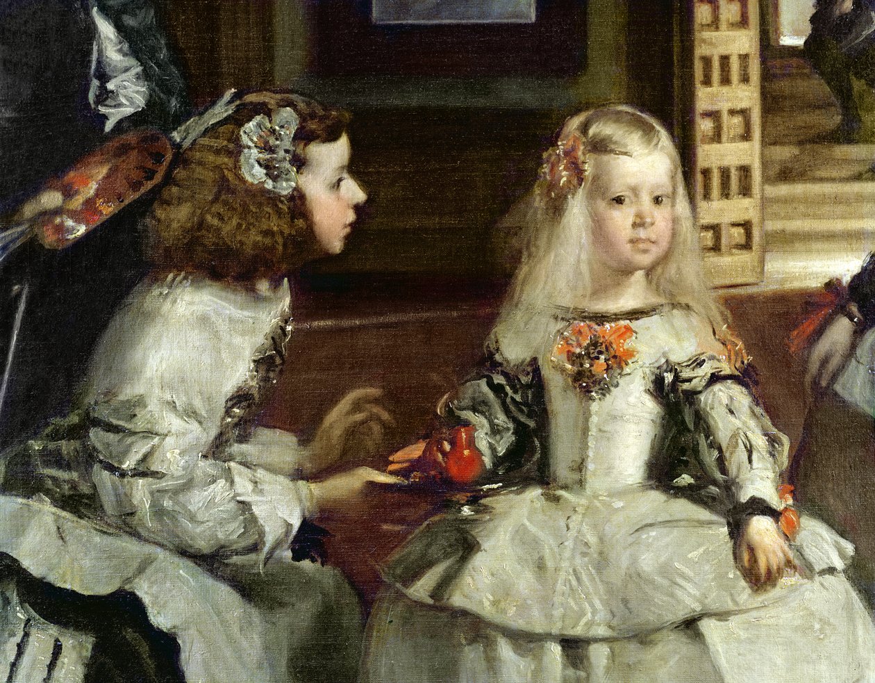Las Meninas或Philip IV家族，c.1656（详细） 作者 迭戈委拉斯开兹