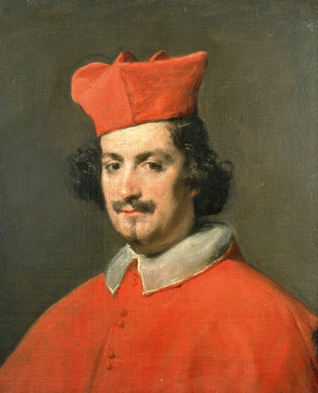 红衣主教Camillo Astali Pamphili，1650年的肖像 作者 迭戈委拉斯开兹