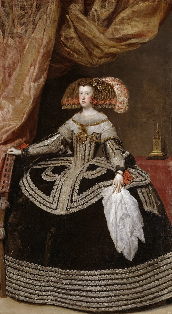 奥地利女王玛丽亚安娜（1634-96），1652年 作者 迭戈委拉斯开兹