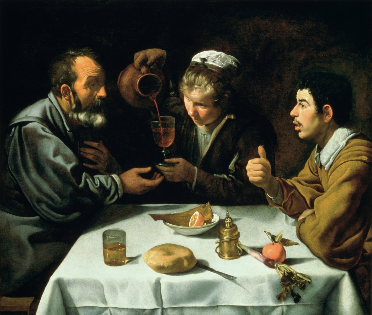 午餐，1620年 作者 迭戈委拉斯开兹
