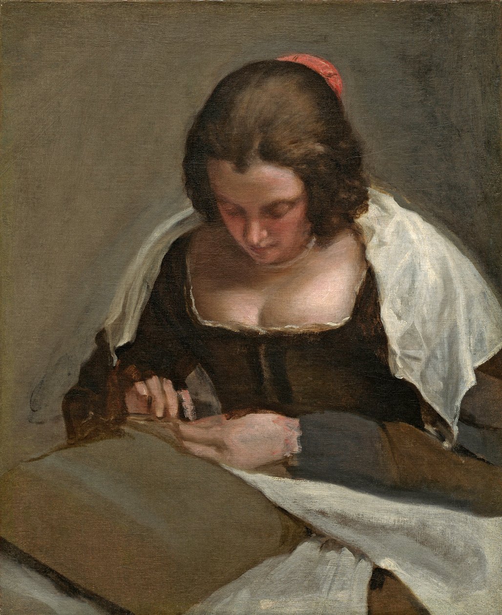 The Needlewoman，c.1640-50 作者 迭戈委拉斯开兹